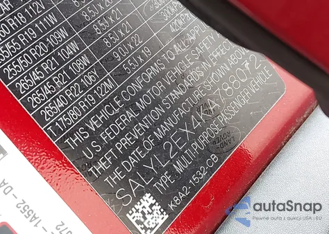 2019 Land Rover Range Rover Velar P250 R-Dynamic Se from USA, damaged, VIN SALYL2EX4KA788072